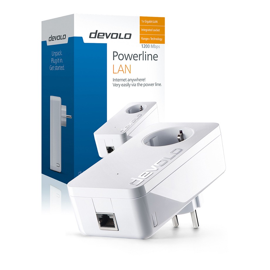DEVOLO Powerline 9375, dLAN 1200+ Single Adapter