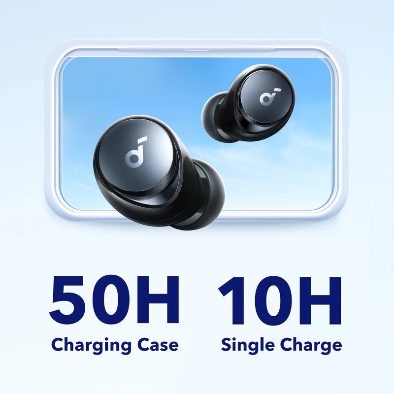 ANKER Earphones Soundcore Space A40 TWS, Active Noise Cancelling, 50H Playtime, Black