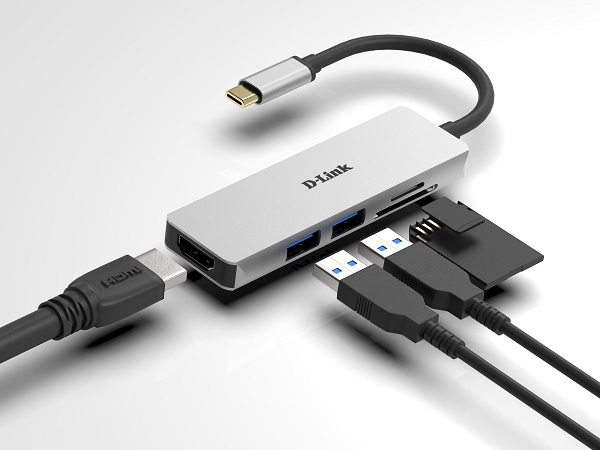 D-LINK DUB-M530 5-IN-1 USB-C HUB HDMI & SD/MSD