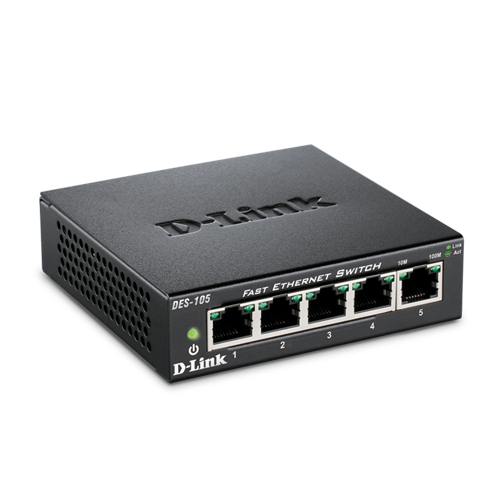 D-LINK SWITCH DES-105 5-port 10/100Mbps Fast Ethernet