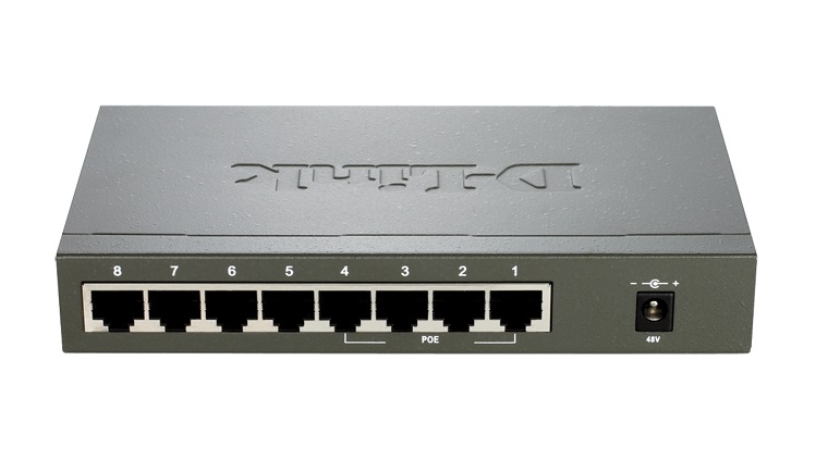 D-LINK DES-1008PA Switch 8 Ports 10/100Mbps with 4 PoE Ports