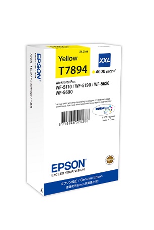 Epson Cartridge Yellow XXL C13T789440