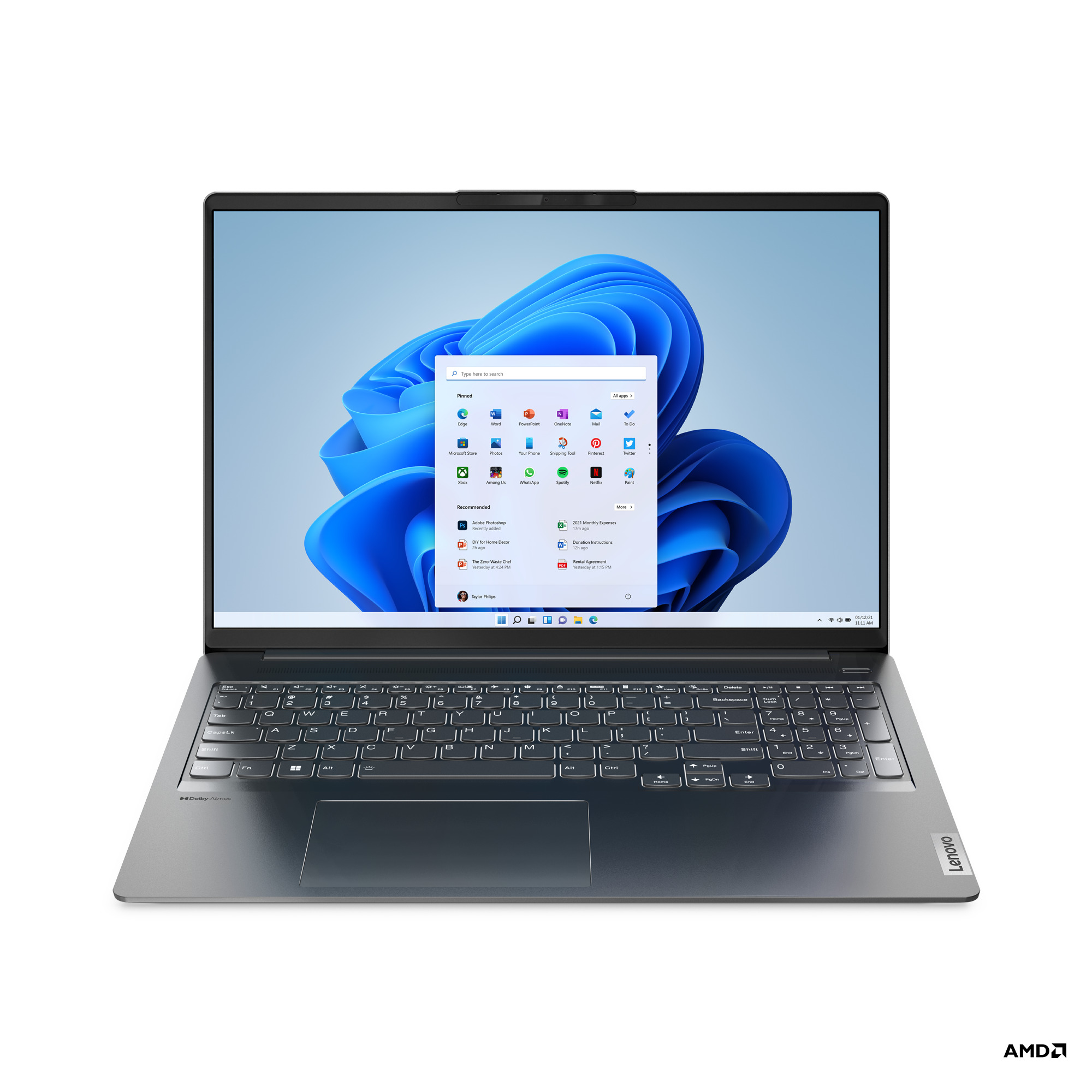 LENOVO Laptop IdeaPad 5 Pro 16ACH6 16'' 2.5K IPS/R9-5900HX/32GB/1TB SSD/NVIDIA GeForce RTX 3050 4GB/Win 11 Home/2Y CAR/Storm Grey