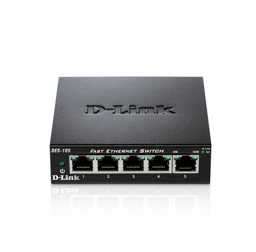 D-LINK SWITCH DES-105 5-port 10/100Mbps Fast Ethernet